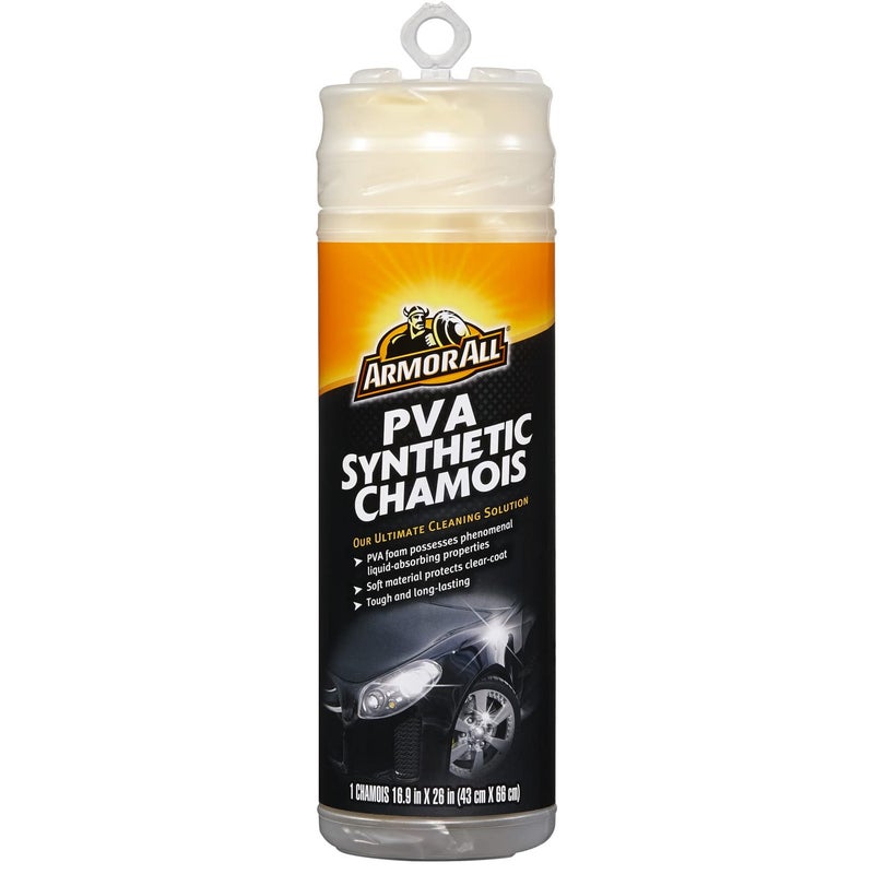 Armor All PVA Synthetic Chamois, Chamois Cloth for Car Cleaning, for Cars, Trucks and Motorcycles - Image 1